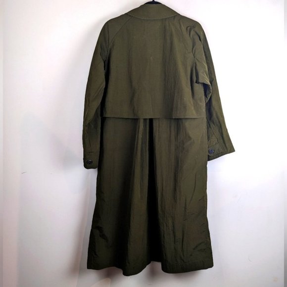 Aritzia babaton Skylar trench coat moss green size small - Picture 7 of 13